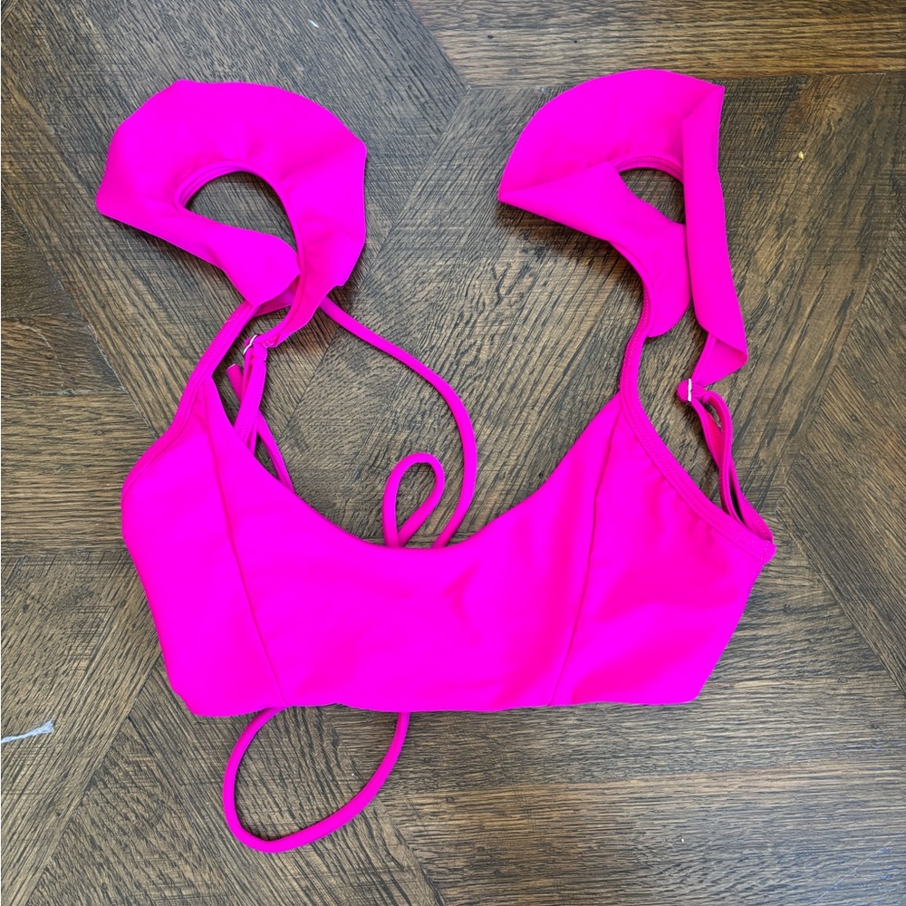 Tularosa hot pink bikini top